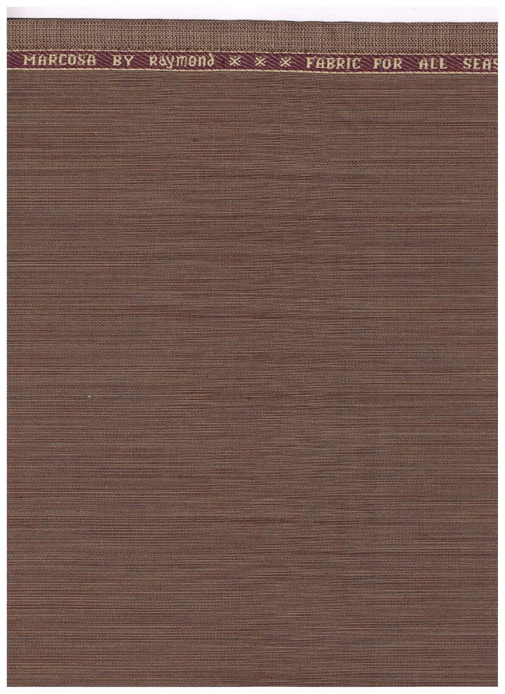 Brown Raymond Polywool Suiting fabric