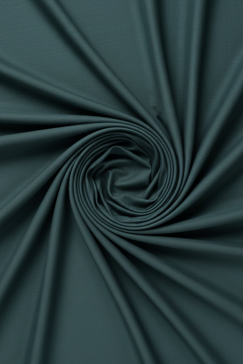 Tessuti Satin Unstitched Shirting Fabric ( Beetle Green )