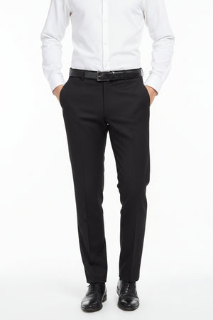 Raymond English Green polywool trousers and suiting fabric, close-up of textured textile for formal wear or tailoring.