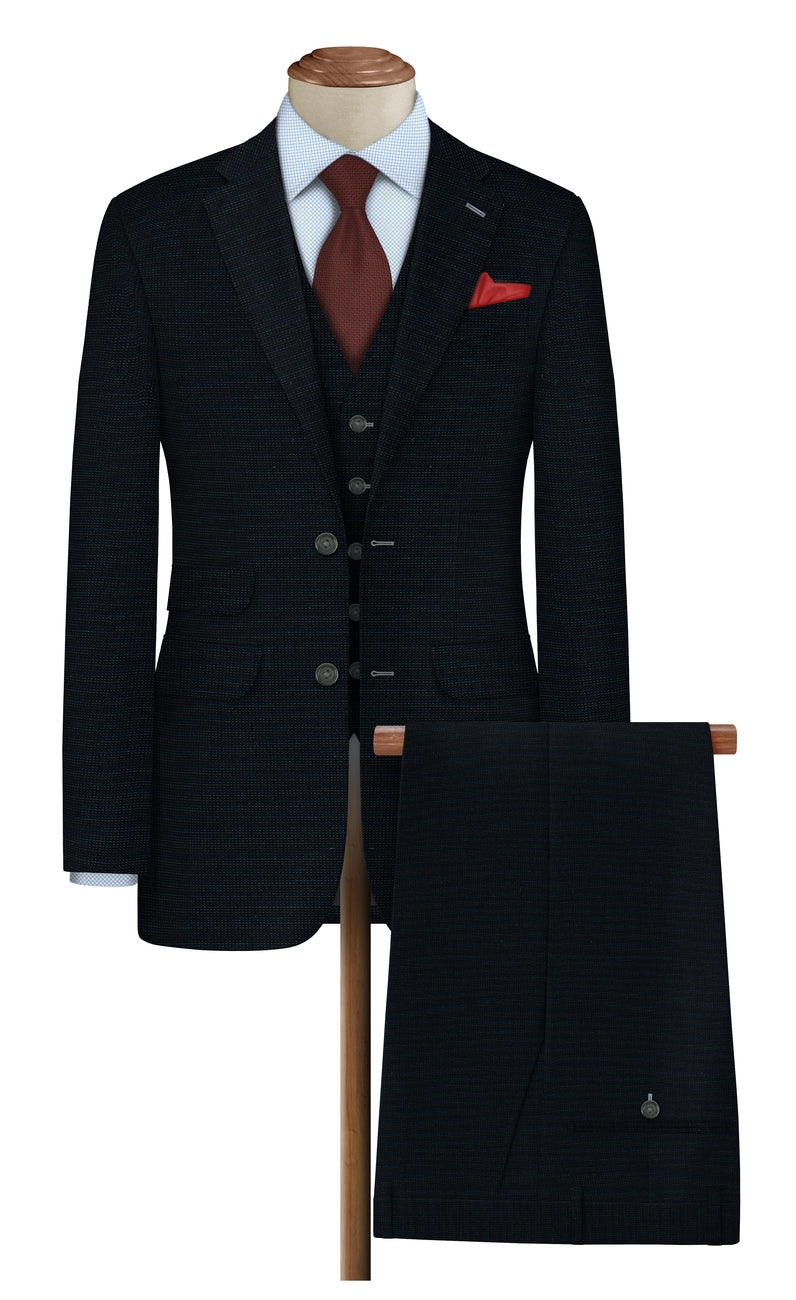 Raymond Unstitched Polyviscose Trousers & Suiting Fabric ( Navy Blue )