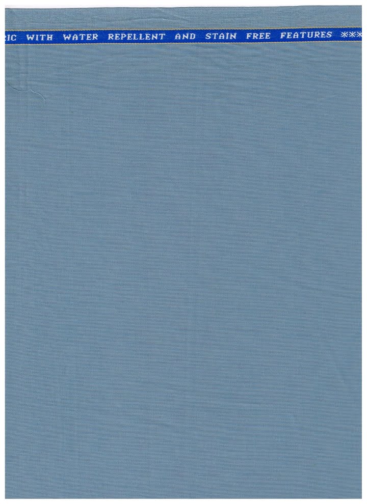 Blue Polywool Suiting Fabric