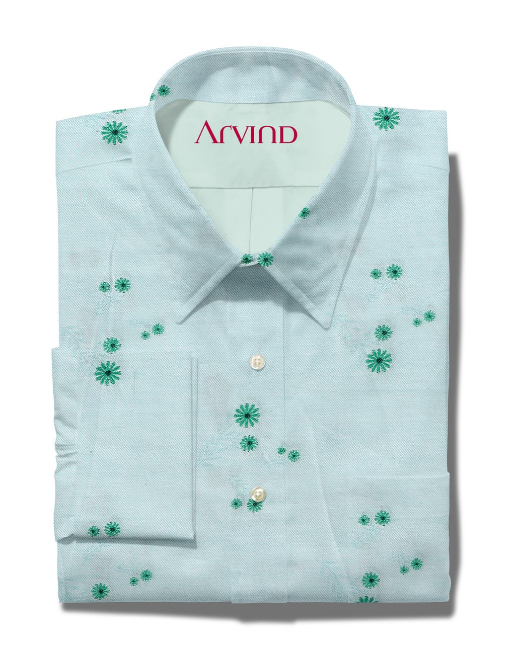 ARVIND COTTON JACQUARD LIGHT SKY BLUE
