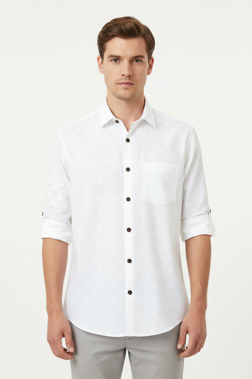 readymade shirt Solid white color swatch