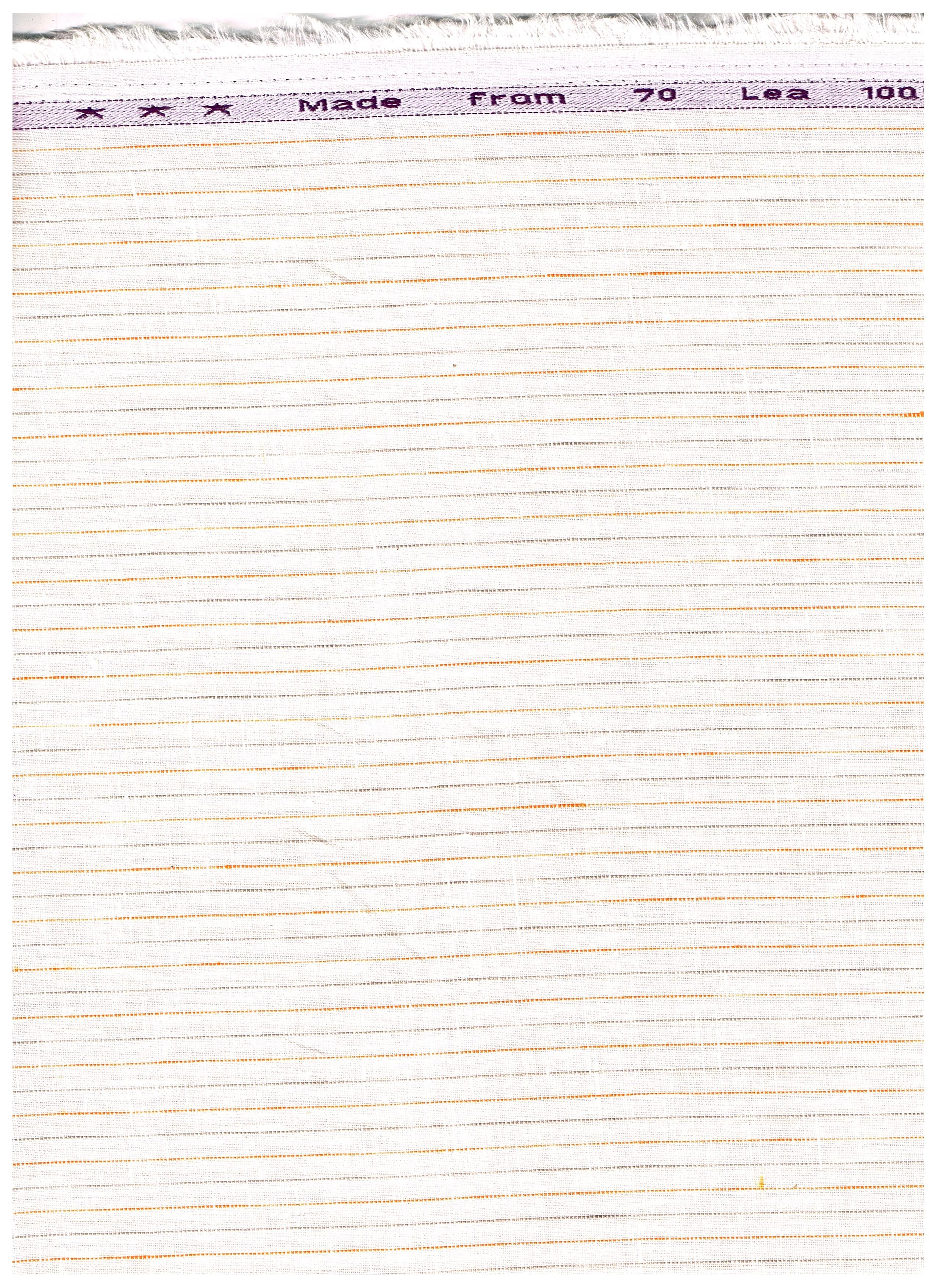 Arvind 70-Lea Linen Striped Unstitched Shirting Fabric ( Beige )