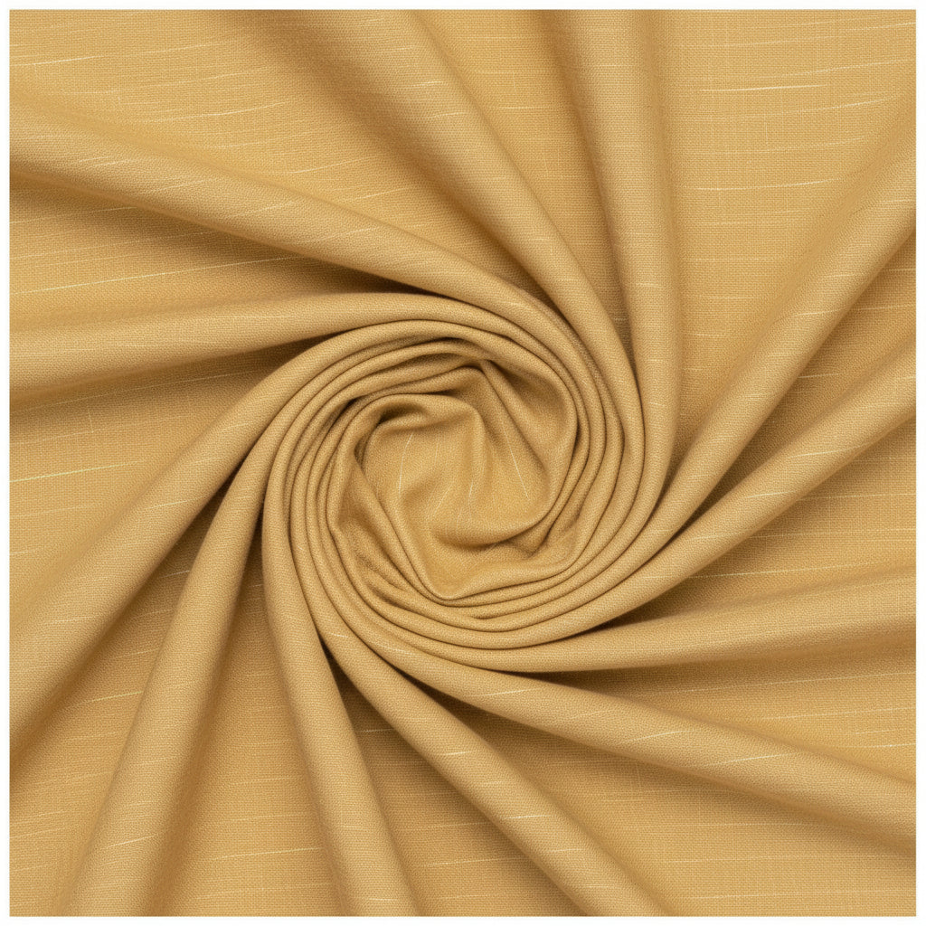 Arvind Linen mustard yellow shirt fabric