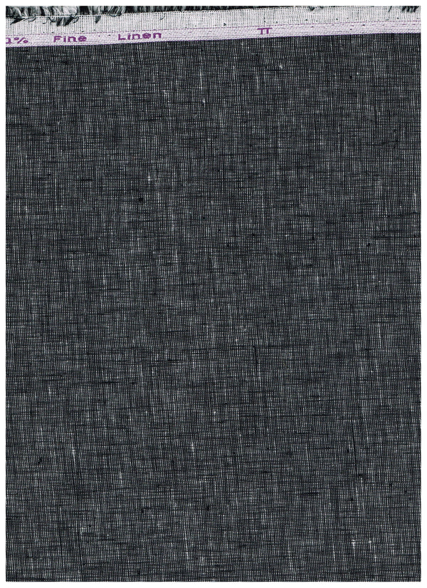 Grey Arvind 70-Lea linen plain unstitched shirting fabric, suitable for custom shirts and clothing projects.