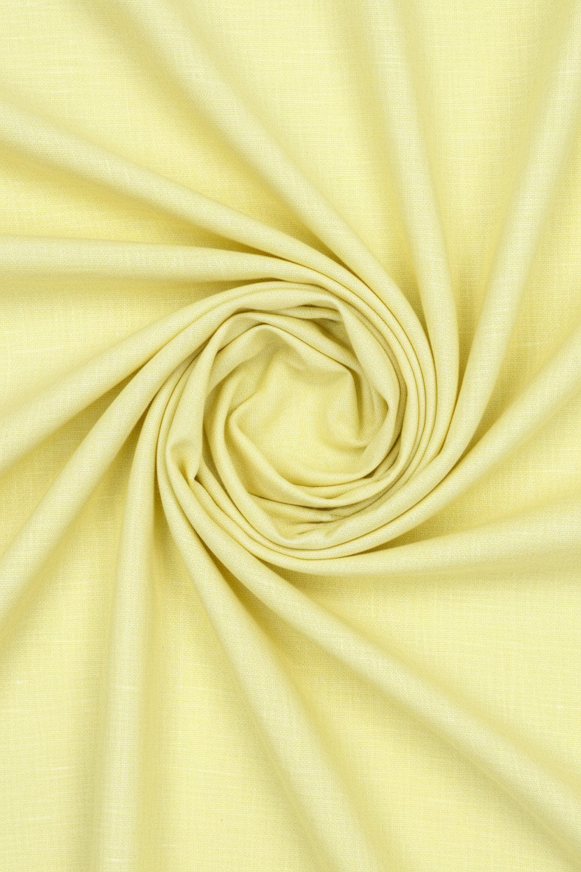 Arvind Pure Linen Shirt Fabric Unstitched Yellow