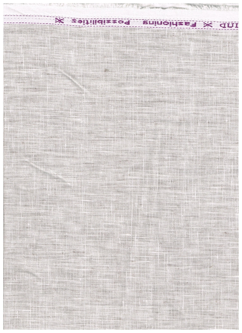 Arvind Unstitched Linen Trousers & Suiting Fabric ( Silver )