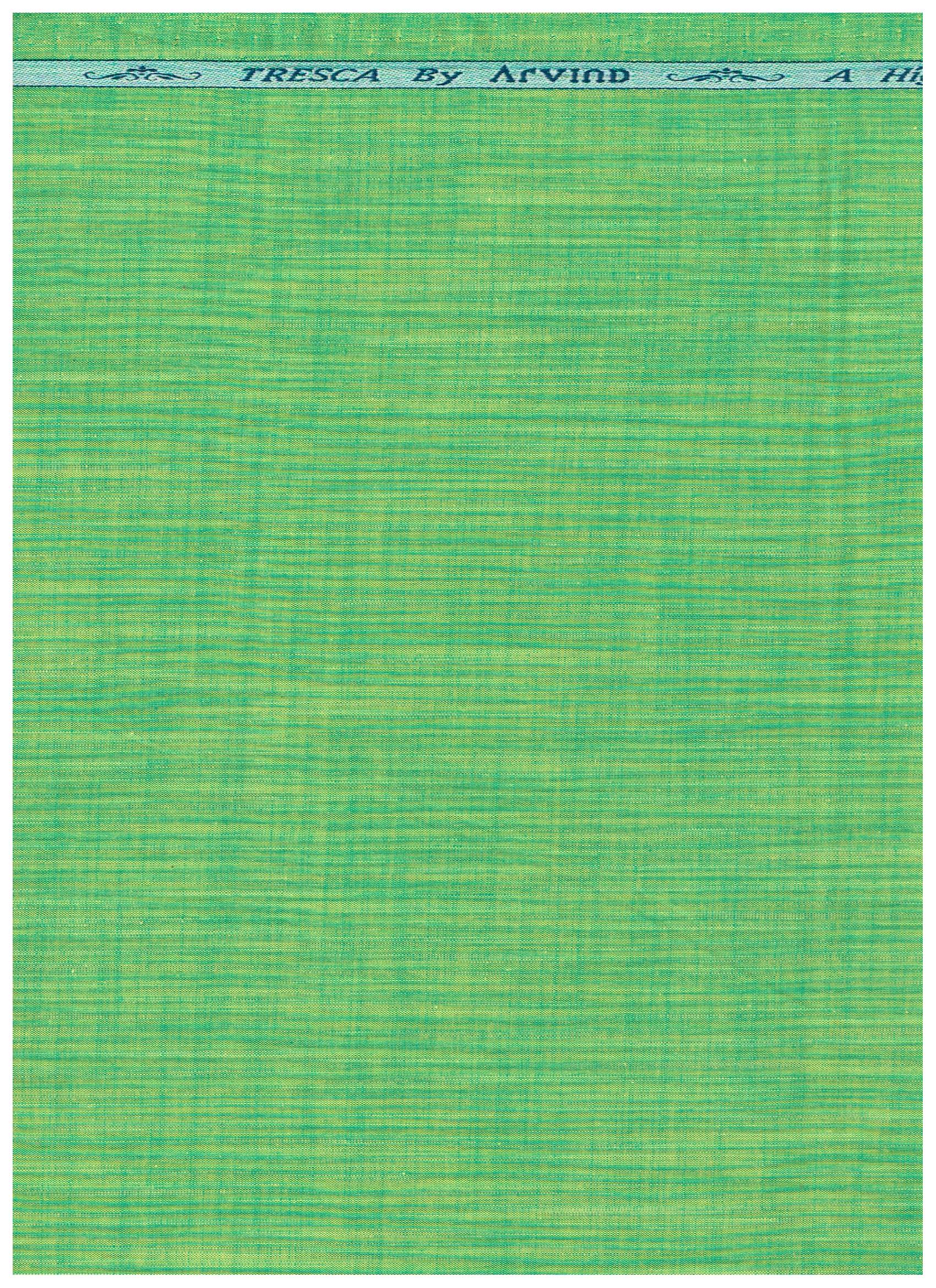 Arvind Green Tresca Cotton shirting Fabric