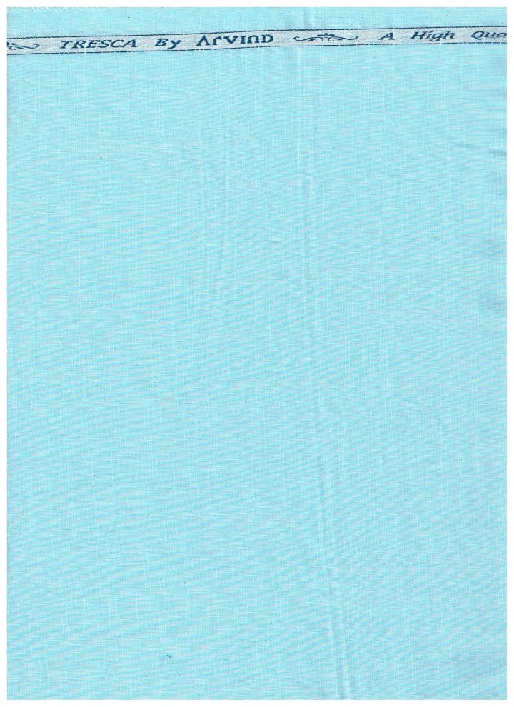 Arvind Blue Tresca Cotton Shirting Fabric