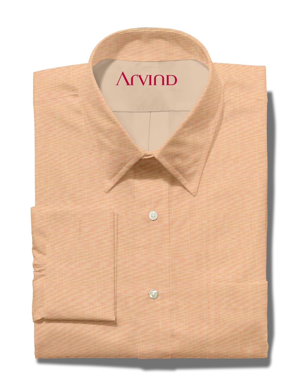 ARVIND COTTON SHIRT- ORANGE