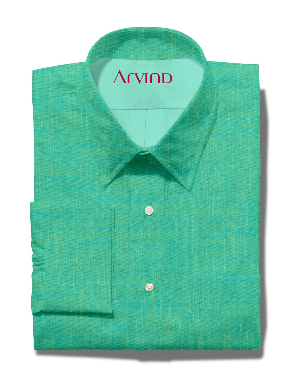 Arvind Green Cotton shirt