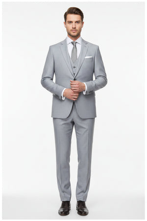 Raymond Silver Grey unstitched polywool trousers and suiting fabric, luxurious woven material for men's formal wear.