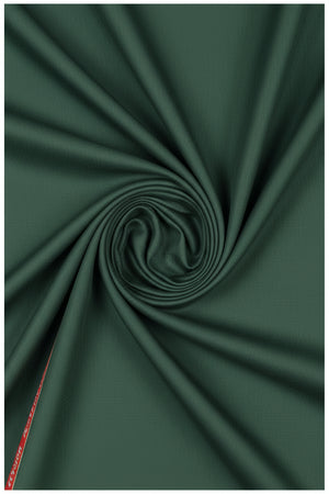 Raymond Jade Green Checks Polywool Trousers and Suiting Fabric, unstitched fabric for tailoring or suits.