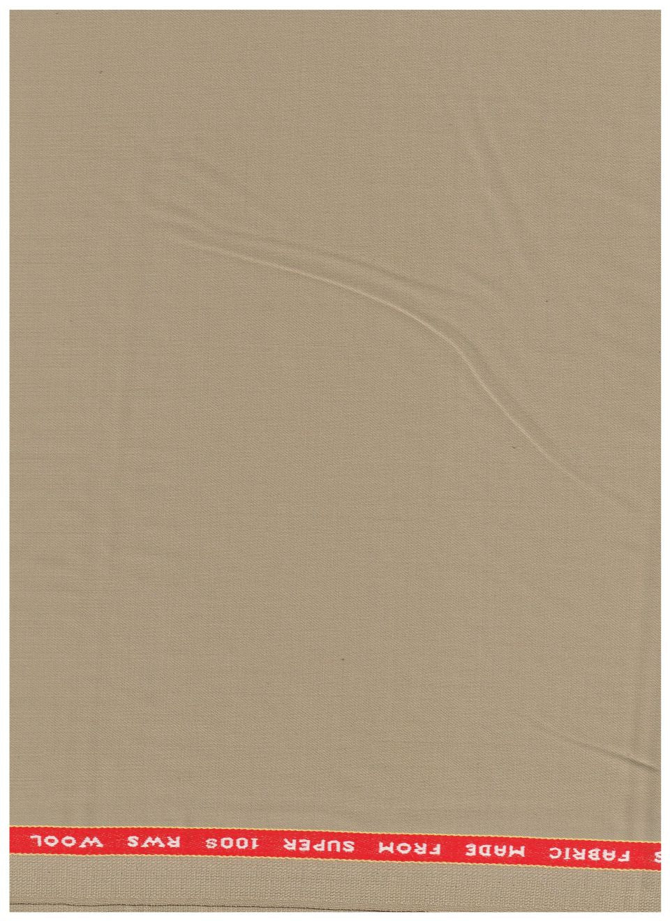 Raymond beige polywool trousers and suiting fabric, unstitched material for custom tailoring, shown in the product image.