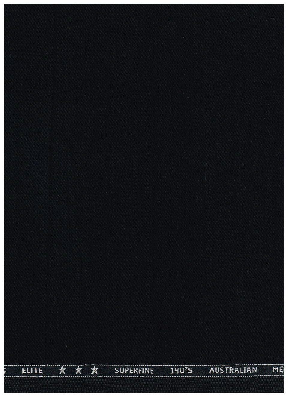 A close-up of a black fabric material with a white branded edge strip at the top showing the text 'AUSTRALIAN HEEL' and star ratings.