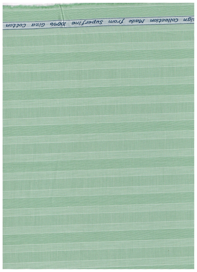 Experience The Luxury of Unstitched Tresca Cotton Shirting Fabric By Arvind ( Sage Green )