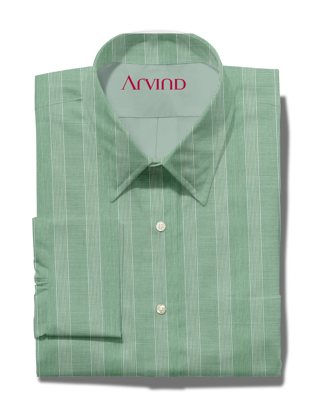 Experience The Luxury of Unstitched Tresca Cotton Shirting Fabric By Arvind ( Sage Green )