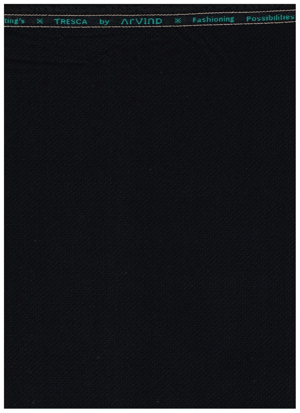 Arvind Polyviscose Black Suiting Fabric