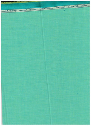 Bright neon green Arvind Tresca cotton unstitched shirting fabric with a smooth texture and vibrant color.