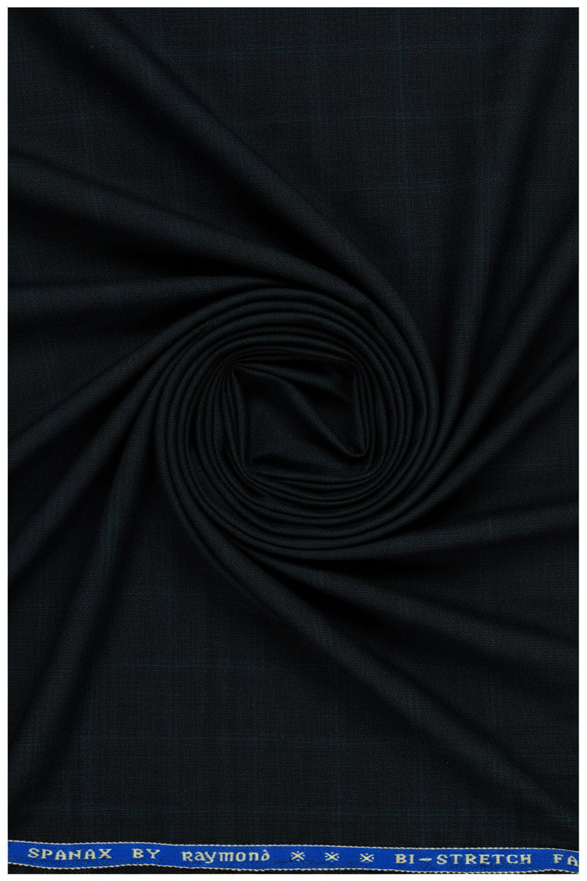 Elevate Your Style With Luxurious Raymond Unstitched Polywool Trousers & Suiting Fabric ( Bottle Green )