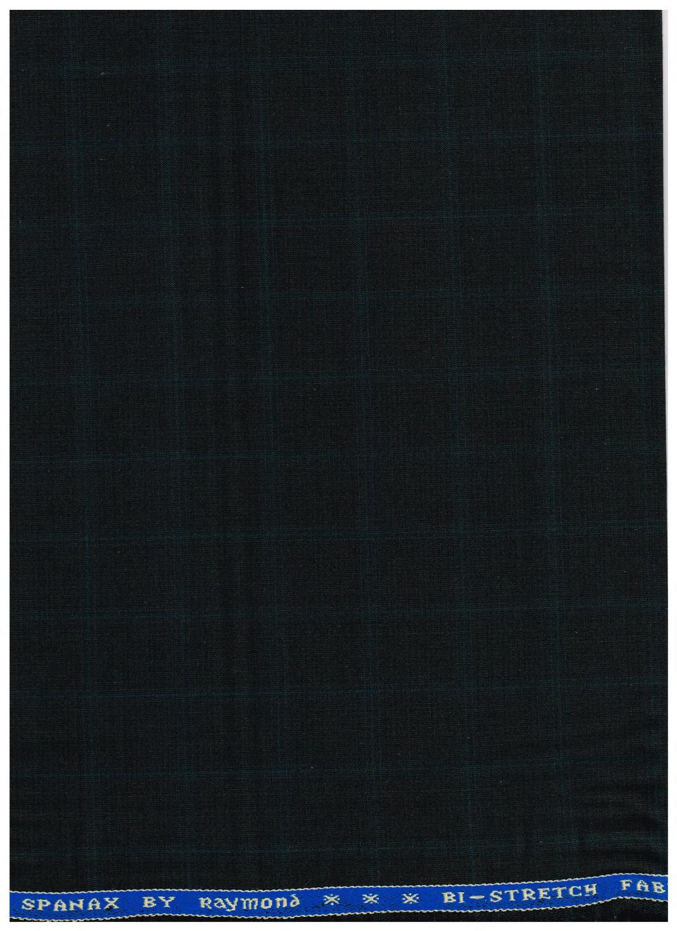 Raymond Polywool trousers and suiting fabric in bottle green with check pattern, premium wool blend for tailoring and formal wear