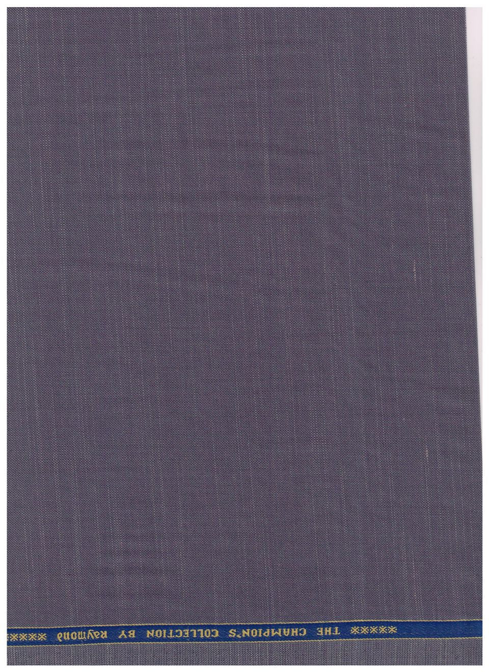 Raymond polywool trousers and suiting fabric in lavender, premium wool blend material with a smooth, tailored appearance.