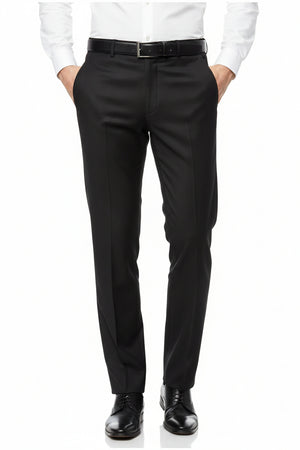 Brown Arvind Lycra stretchable trousers and suiting fabric, showcasing smooth texture and flexible fit in a close-up fabric image.
