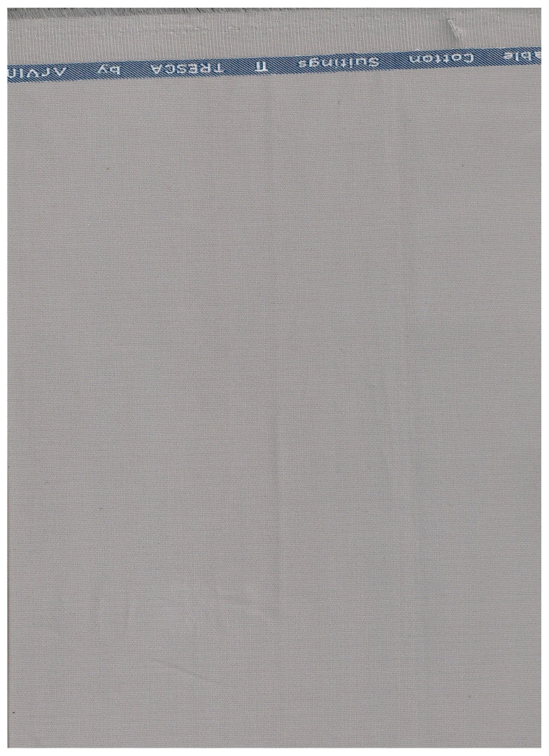 Arvind Unstitched Cotton Lycra Stretchable Trouser & Suiting Fabric ( Steel Grey )