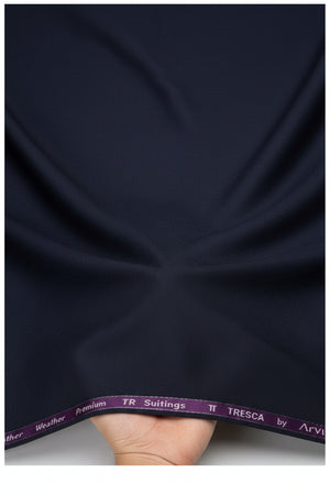 Purple Arvind Terry Rayon Trouser and Suiting Fabric, showing a close-up of the soft, woven textile with subtle texture.