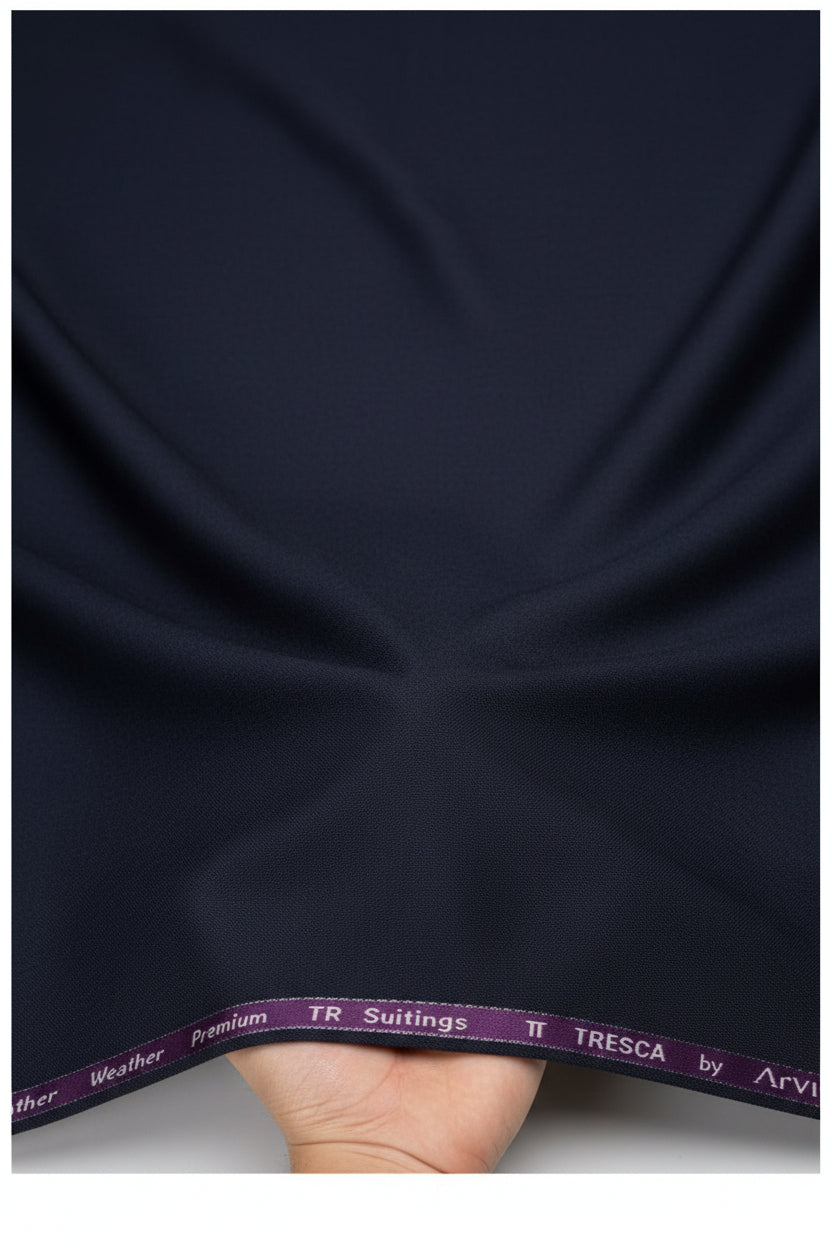 Purple Arvind Terry Rayon Trouser and Suiting Fabric, showing a close-up of the soft, woven textile with subtle texture.
