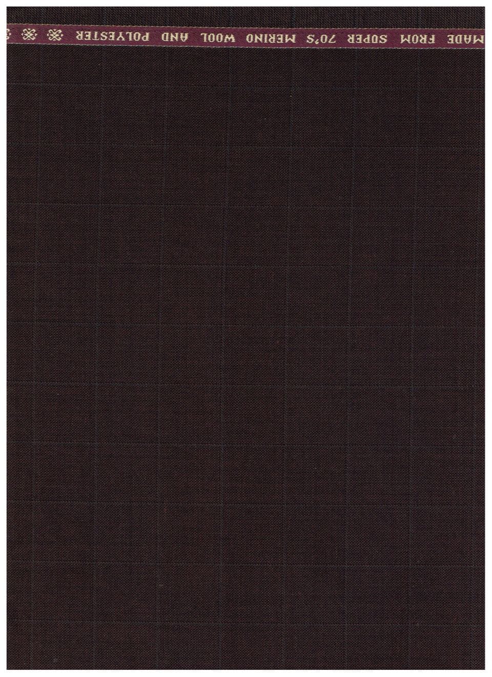 Raymond Coffee brown Polywool Suiting Fabric