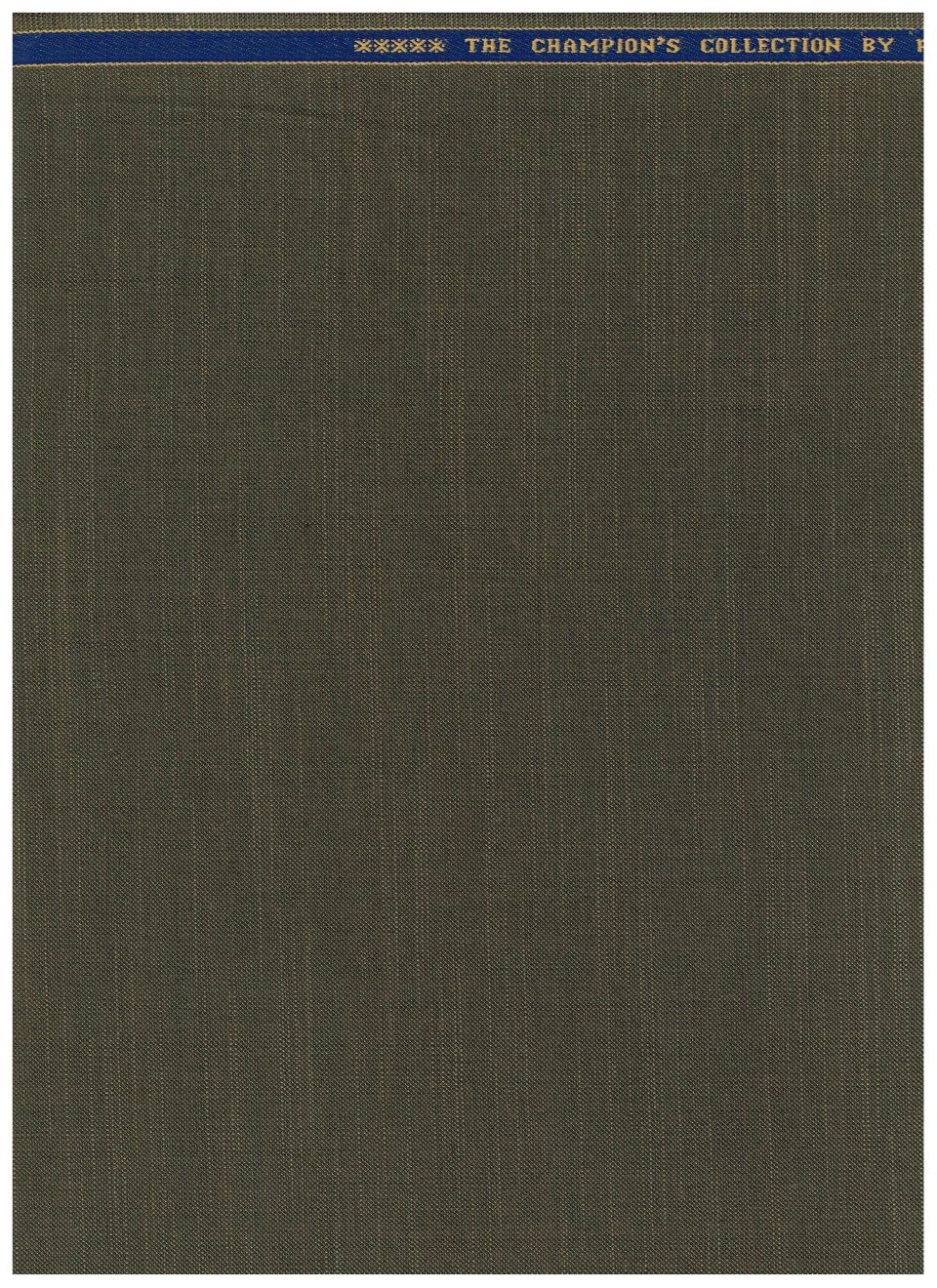 Raymond Tate Olive Polywool Suiting Farbic