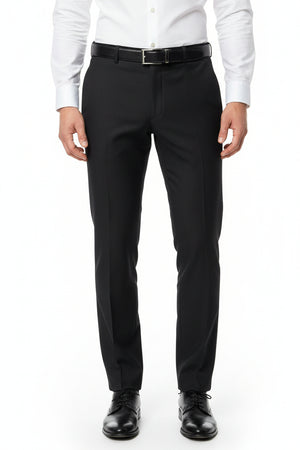 Black Raymond Luxurious Unstitched Polywool Trousers and Suiting Fabric shown in the image.