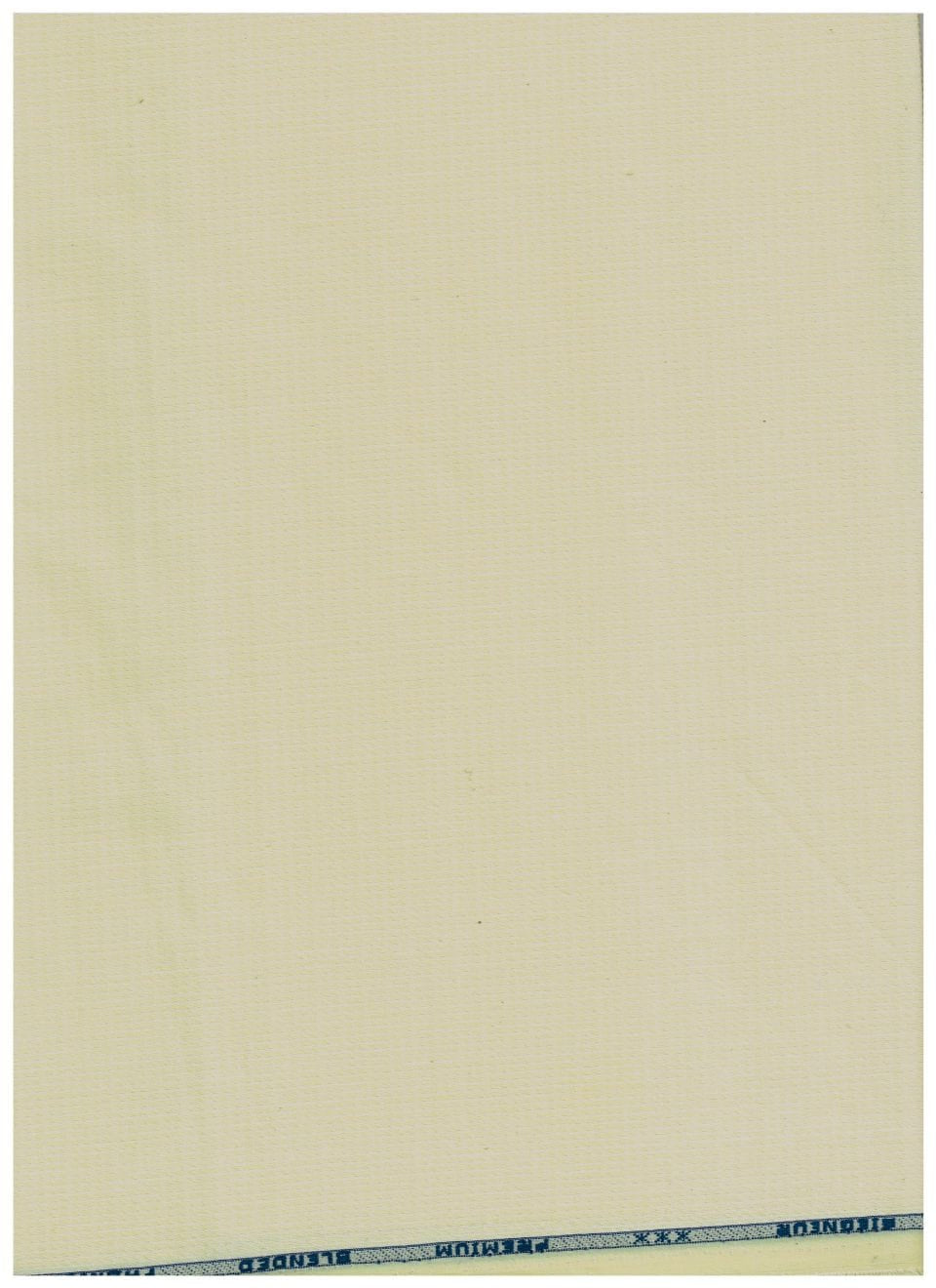Arvind Tresca Giza Cotton shirting fabric in Pista Tinge with subtle green color and textured fabric pattern.