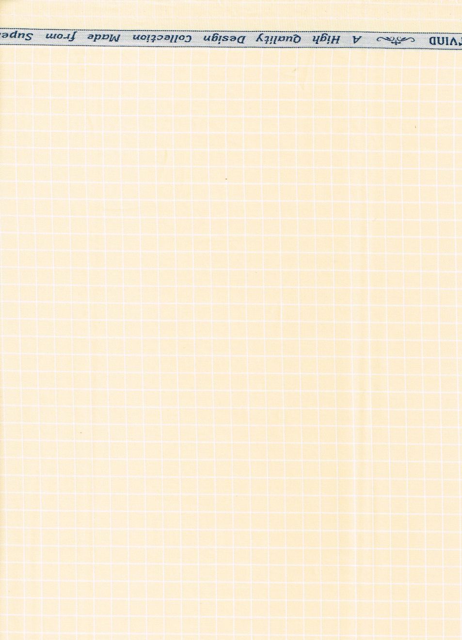 Arvind Tresca Cotton Checks Unstitched Shirting Fabric ( Butter Yellow )