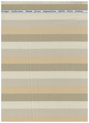 Arvind Multicolor Striped Tresca cotton Shirting fabric
