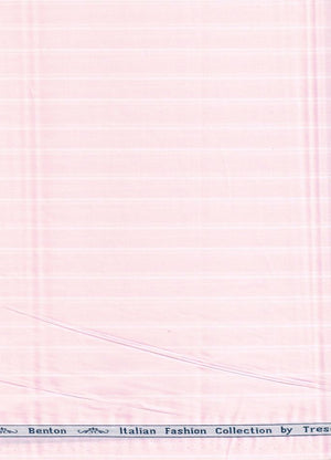 Arvind tresca cotton striped pink shirting fabric