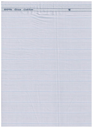 Arvind Powder Blue Striped Tresca cotton shirting fabric