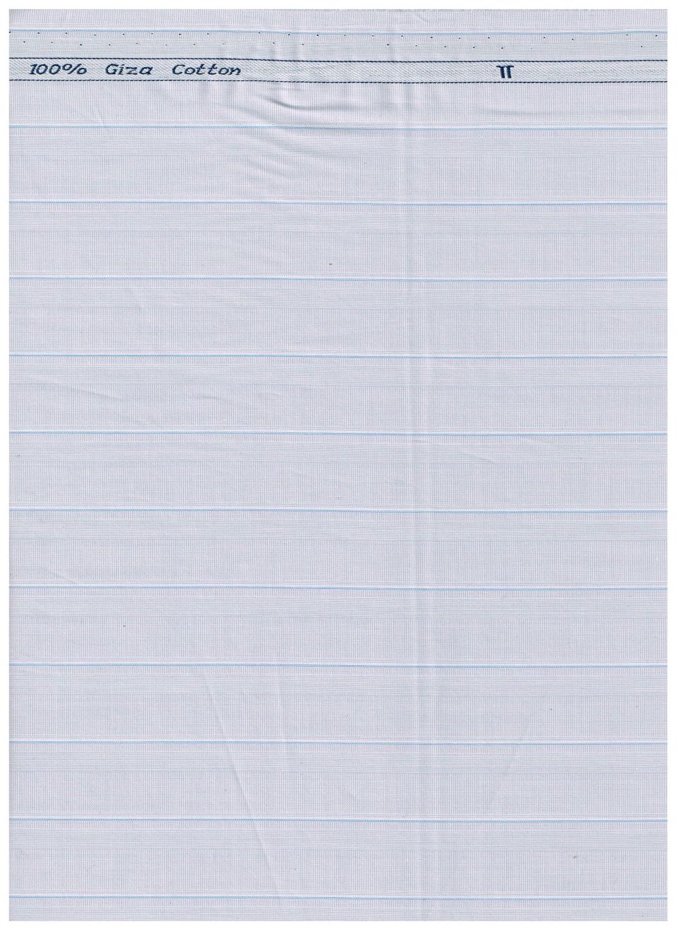 Arvind Powder Blue Striped Tresca cotton shirting fabric