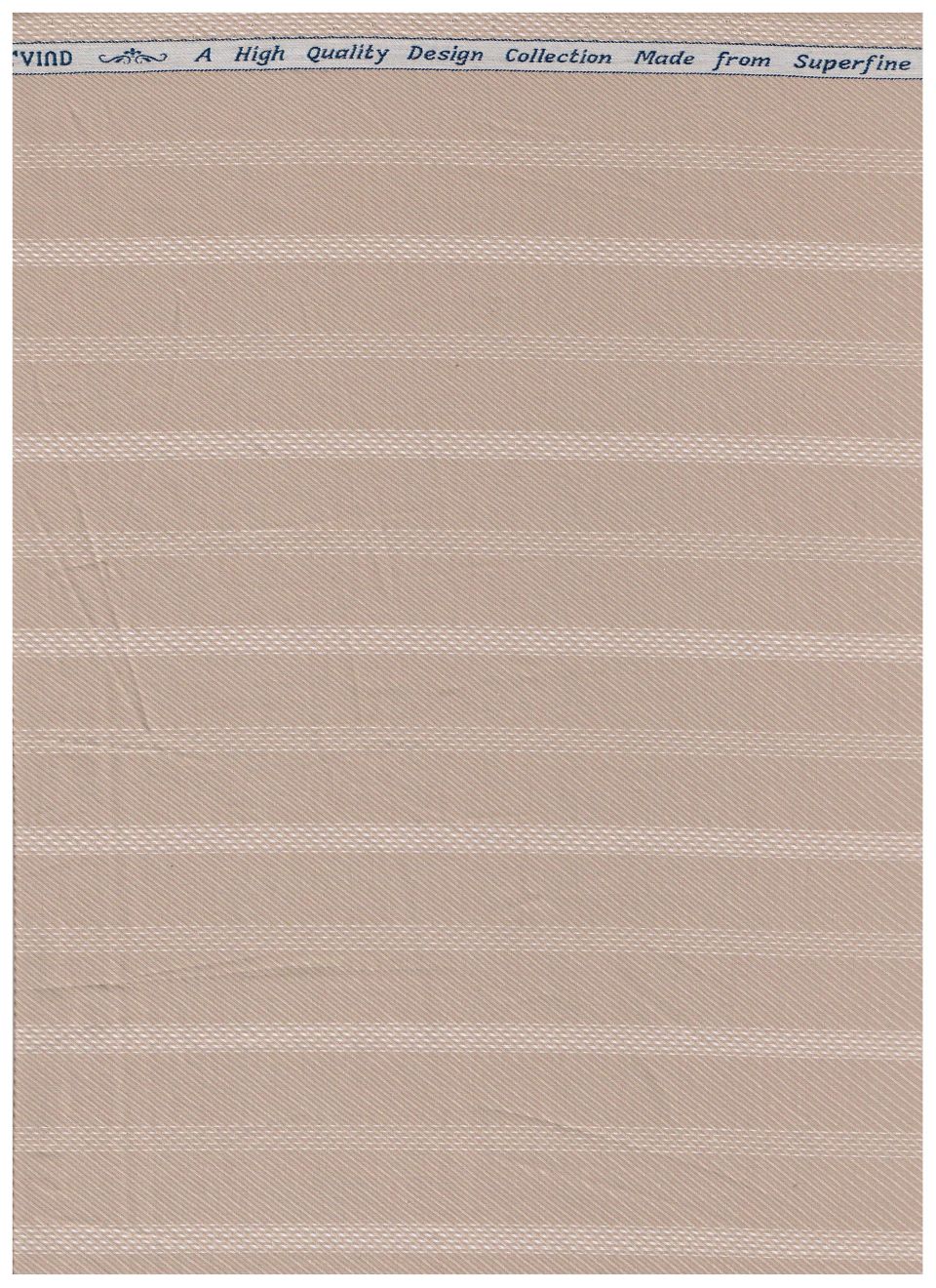 Arvind Khaki Tresca Cotton Striped Shirting Fabric