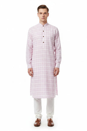 readymade cotton kurta fabric by Arvind Tresca Cotton Light Purple Shirting fabric