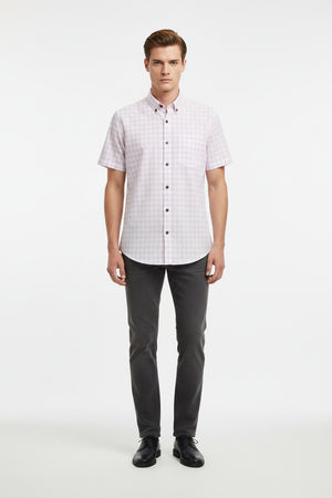 arvind readyma cotton shirt with White checkered fabric