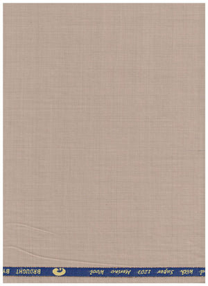 Georgia Gullini of Italy khaki poly wool Super 120’s trousers and suiting fabric, showing the textured fabric close-up.