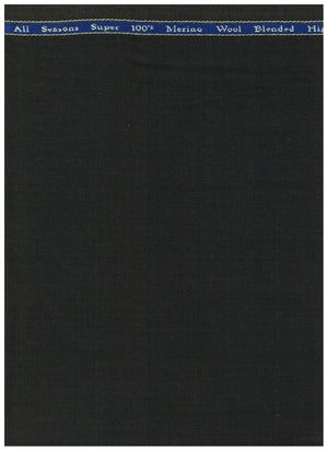 Georgia Gullini of Italy poly-wool Super 100’s trousers fabric in greenish grey, showing close-up of textured woven material.