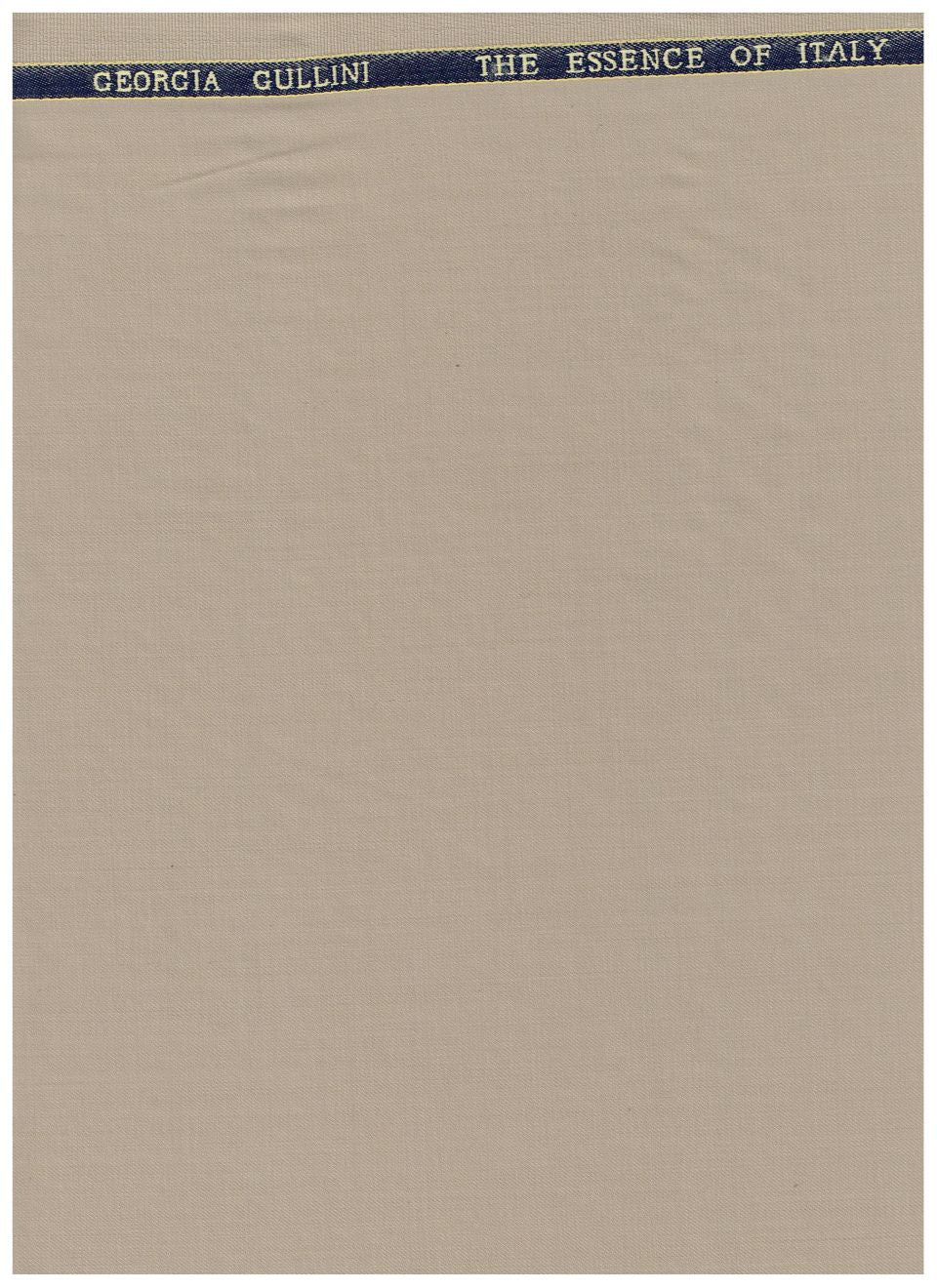 Georgio Gullini Khaki Polywool Super 130 suiting fabric