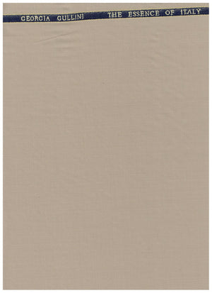 Georgia Gullini of Italy khaki unstitched poly wool Super 130’s trousers and suiting fabric, close-up of fabric texture and color