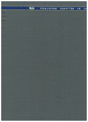 Georgia Gullini Italy unstitched poly wool Super 100’s fabric in steel armor color, suitable for trousers and suiting projects.