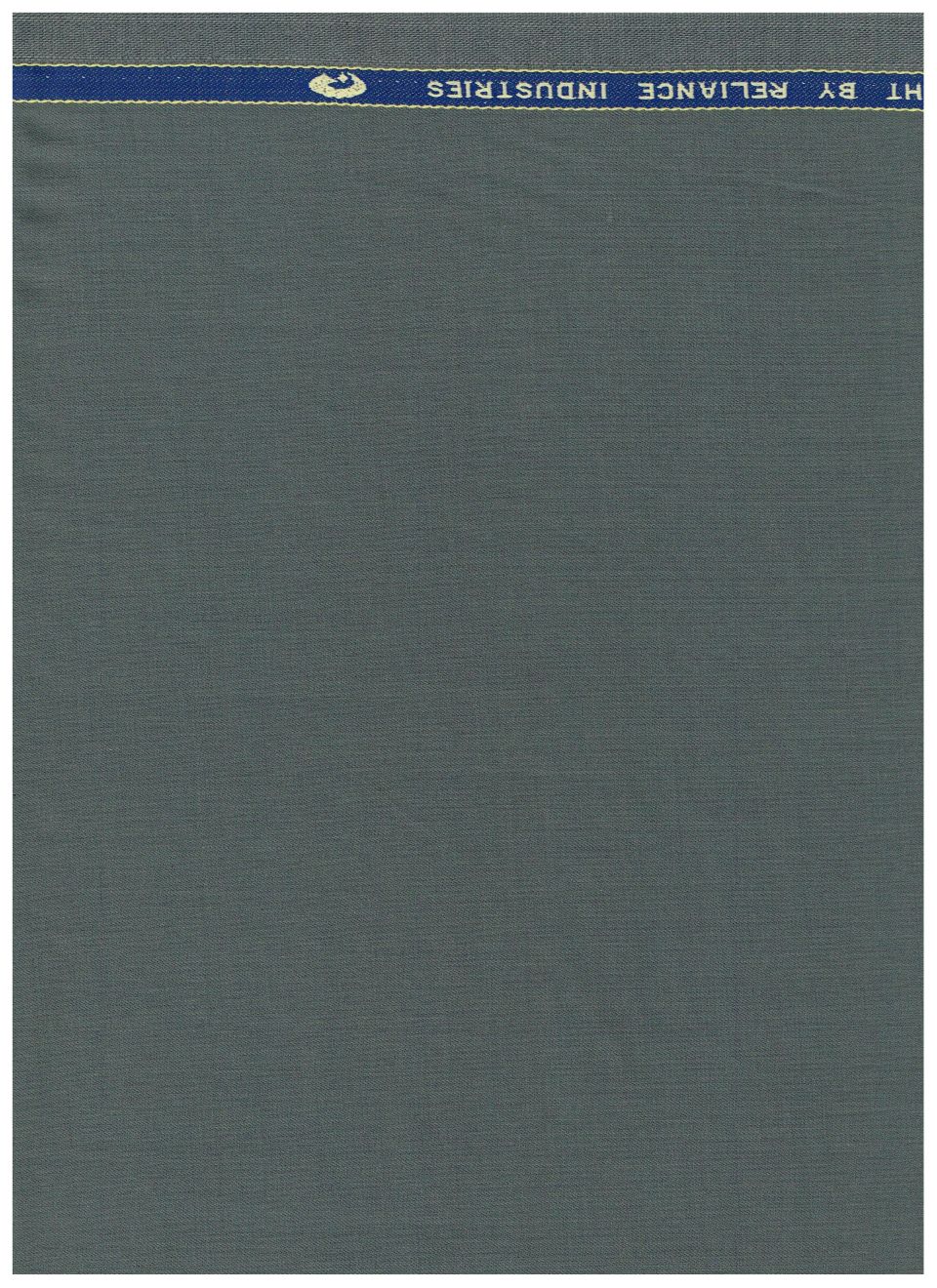Georgia Gullini Italy unstitched poly wool Super 100’s fabric in steel armor color, suitable for trousers and suiting projects.