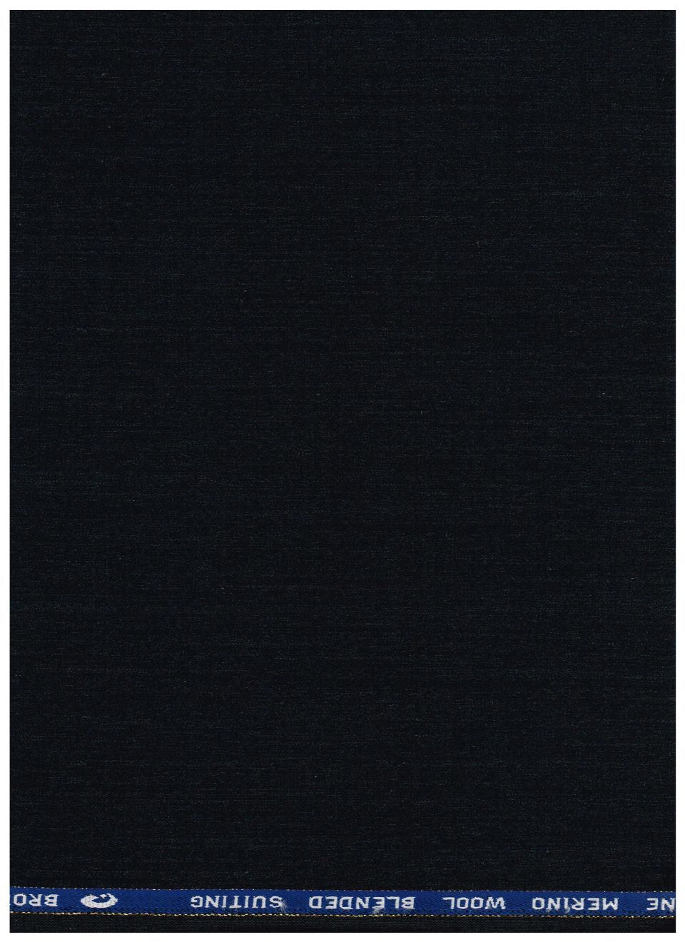 Blackish grey Georgia Gullini of Italy Super 110’s poly wool trouser fabric, close-up of textured woven material.